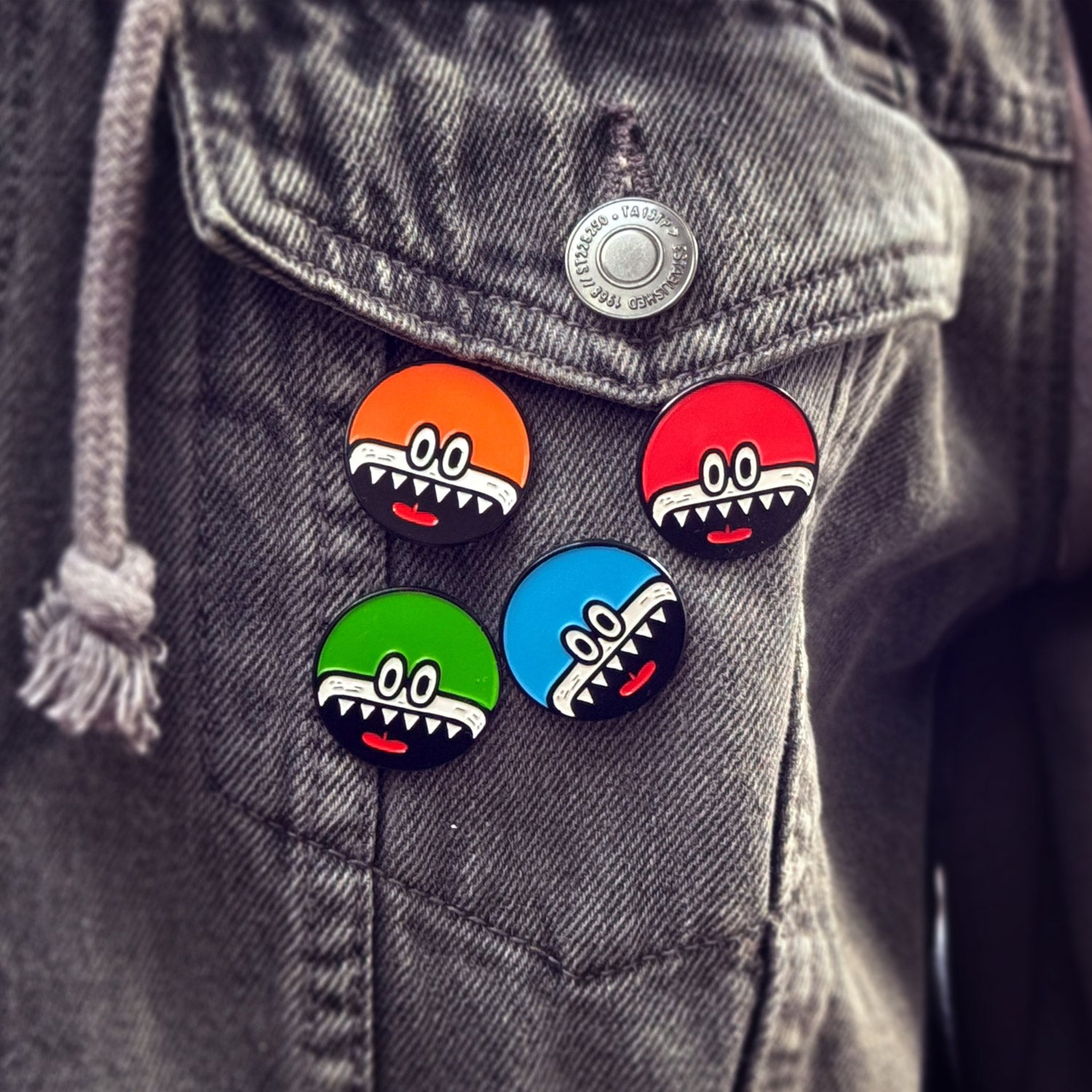 Gnarly Monster Pin Badge